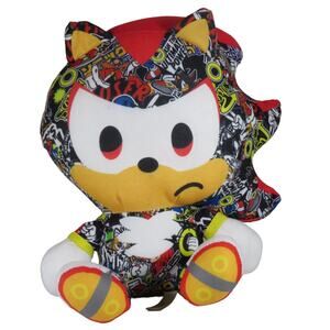 Sonic The Hedgehog Comic Print Plush Toy 9" Collectible Stuffed Big Head 2022